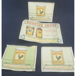 RARE Tobacciana Rooster Snuff Advertising Promo Giveaway Sewing Pins 1920s